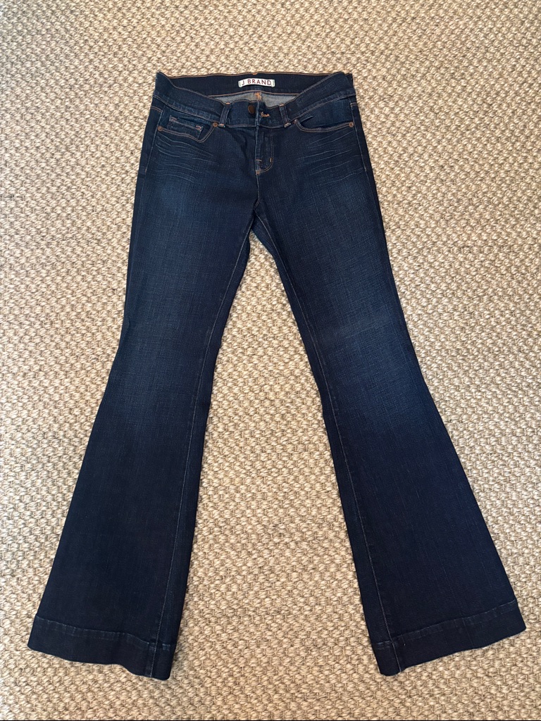 J Brand Dark Indigo Flare Jeans